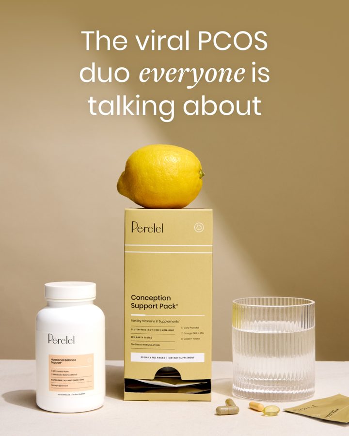 Perelel ad. Angle: Trying to conceive with PCOS? Start here