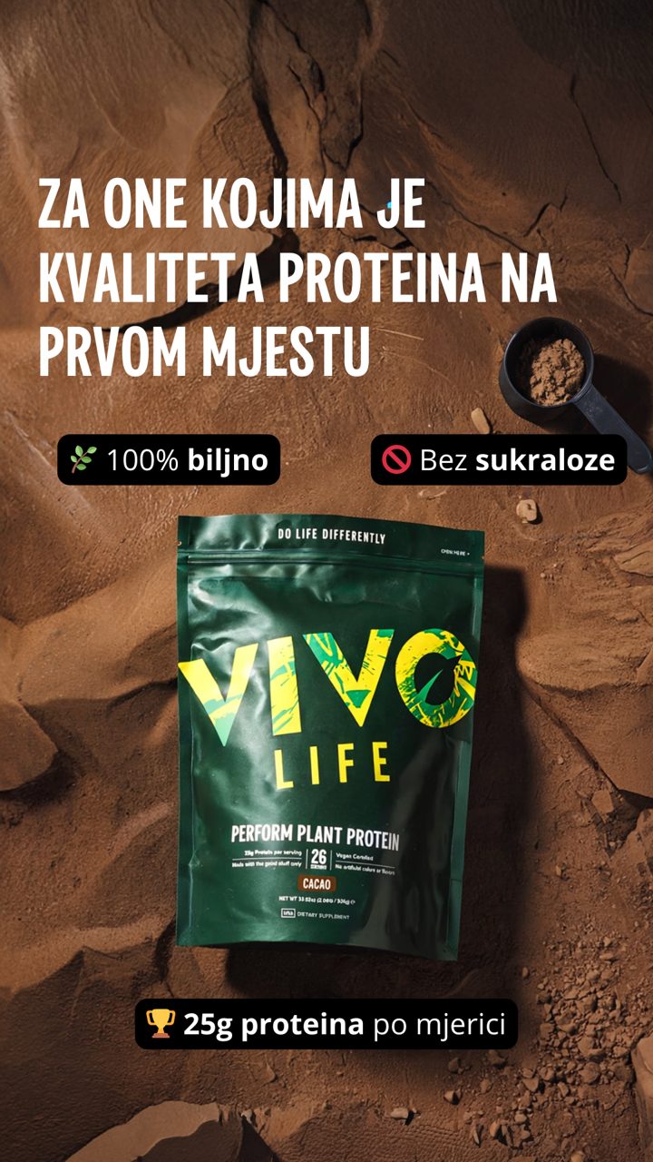 Vivo Life ad. Angle: Plant protein without the bloating