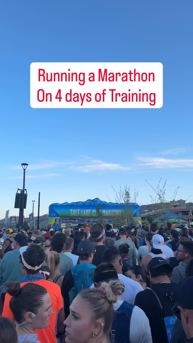 Tidlos ad. Angle: Founder runs a marathon on 4 days of training with homemade gels