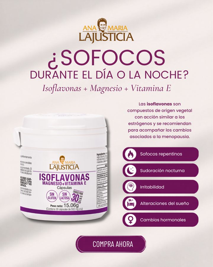 Ana Maria Lajusticia ad. Angle: Hot flushes day or night? Support for this stage