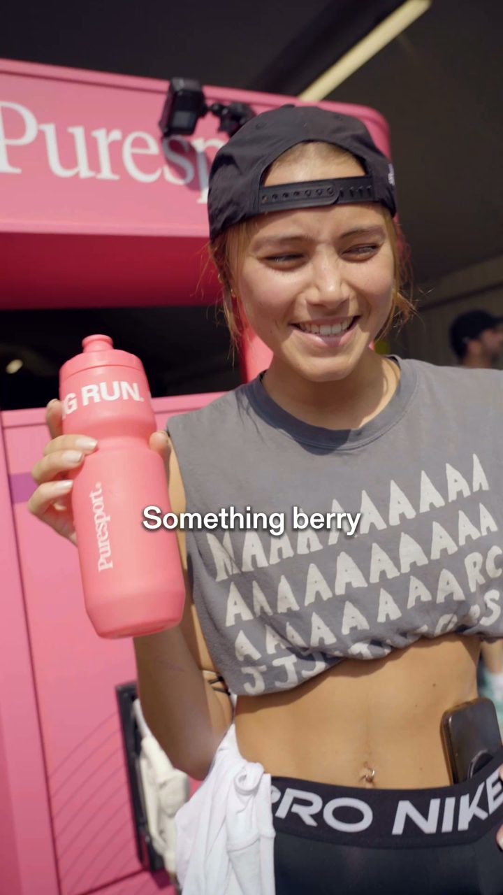 Puresport ad. Angle: Guess the flavour: new pomegranate starter kit