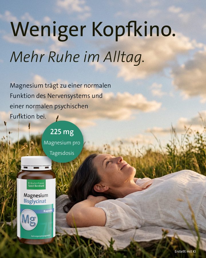 Kräuterhaus Sanct Bernhard ad. Angle: Less overthinking, more calm in your day