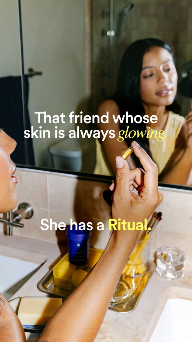 Ritual ad. Angle: "That friend who always…" — she uses it