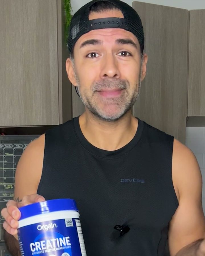 Orgain ad. Angle: Just micronised creatine. No fillers, no sugar