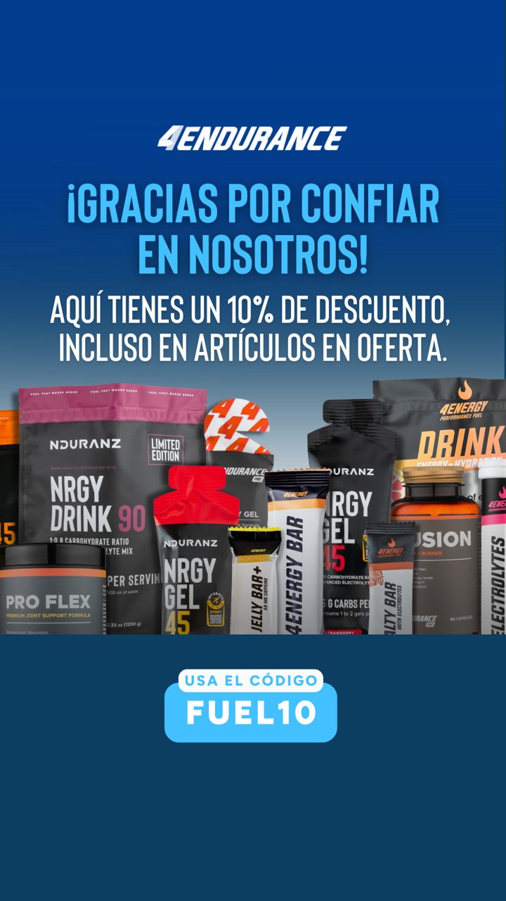 4Endurance ad. Angle: Restock your favourites: 10% off, backed by 200k athletes