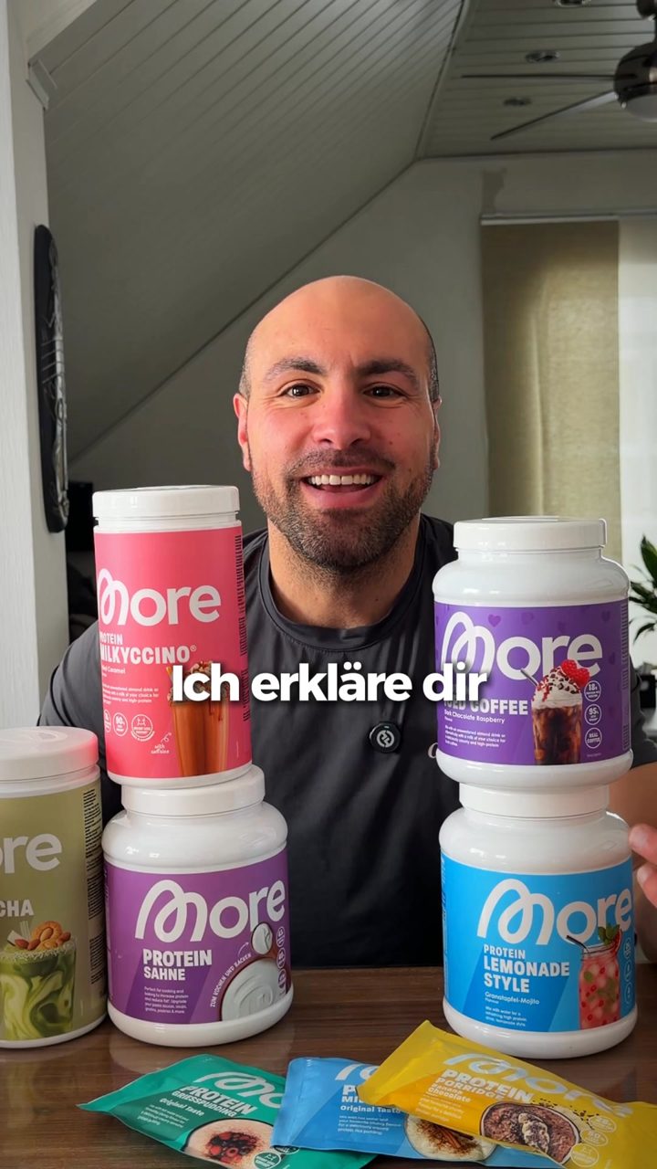 More Nutrition ad. Angle: Bye bye sugar, hello protein power