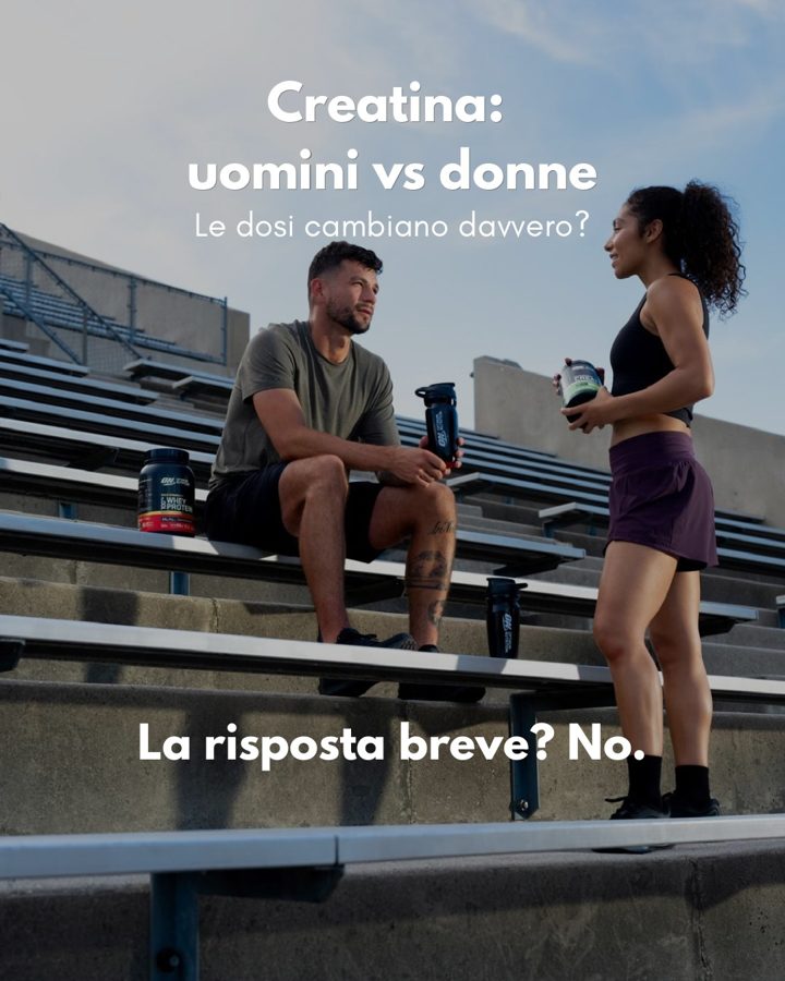 Optimum Nutrition ad. Angle: Creatine for women vs men: do doses really change? No.