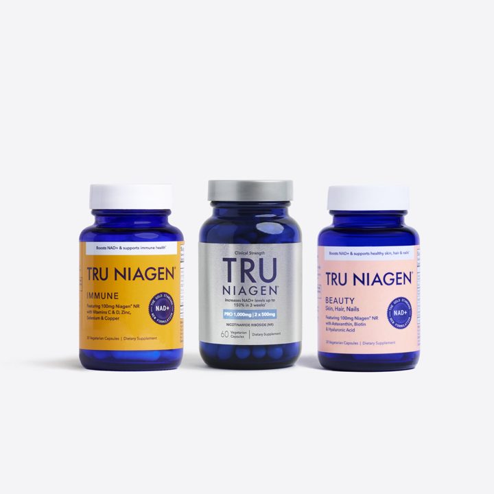 Tru Niagen ad. Angle: A whole-body bundle, 20% off every subscription