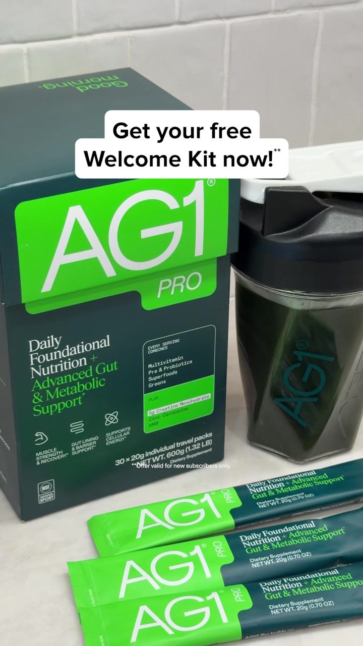 AG1 ad. Angle: Free premium shaker with your first subscription order