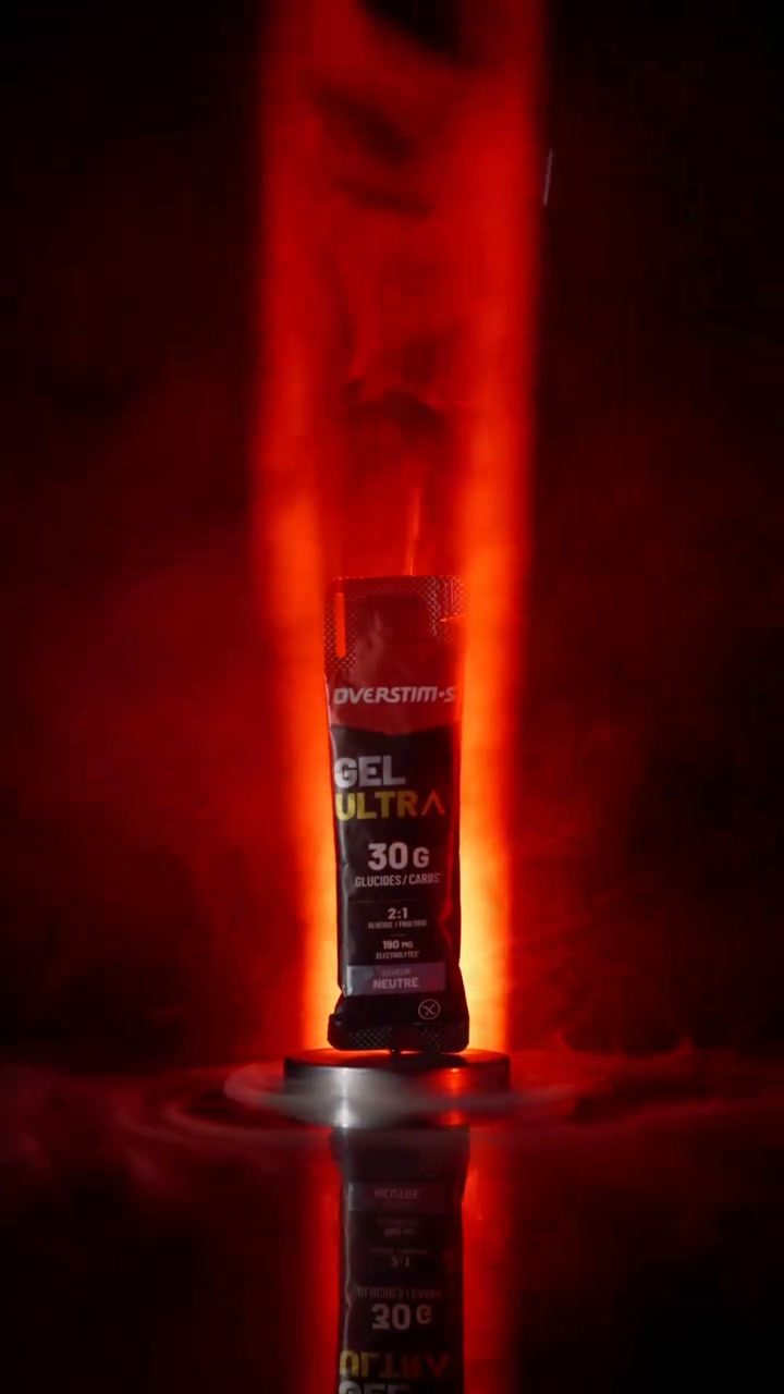 Overstim.s ad. Angle: New ULTRA hydrogel co-developed with athletes