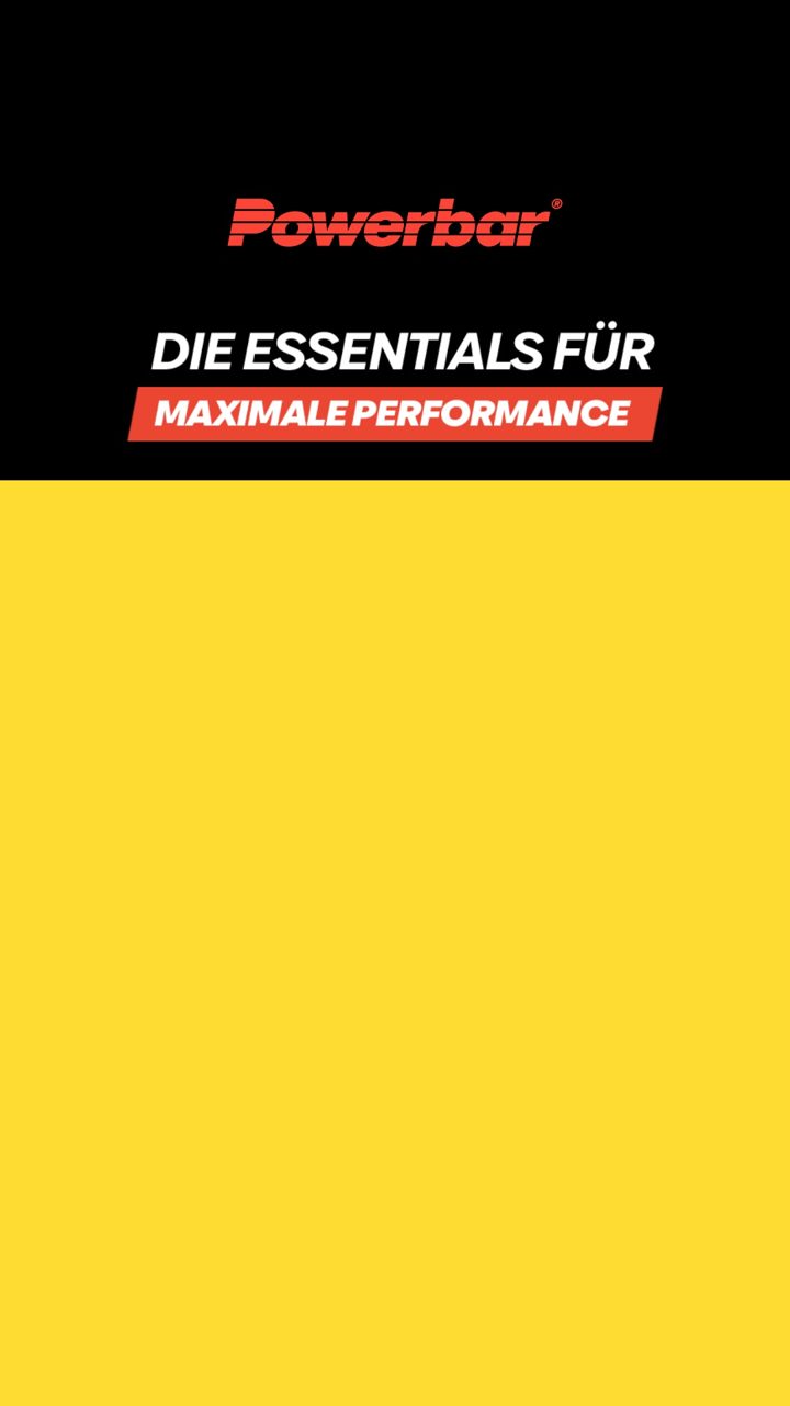 PowerBar ad. Angle: Starter set: no more half measures in training