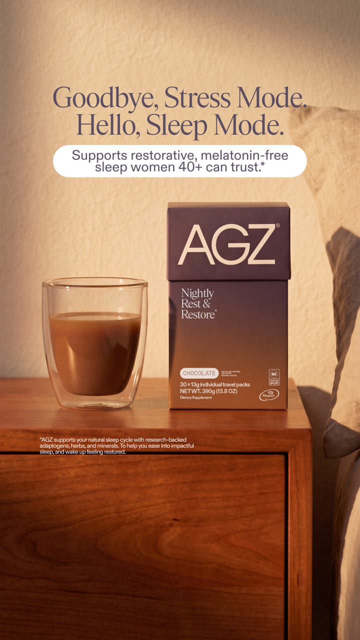 AG1 ad. Angle: Sleep support without the melatonin