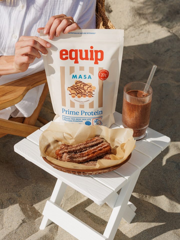 Equip Foods ad. Angle: A limited-edition collab flavour, with a note from the founders