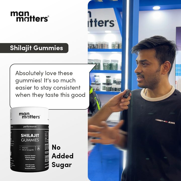 Man Matters ad. Angle: "So much easier to stay consistent when they taste this good"