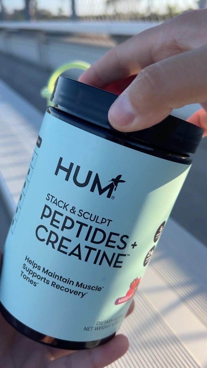 Hum Nutrition ad. Angle: A creator's new favourite stack for their sport routine