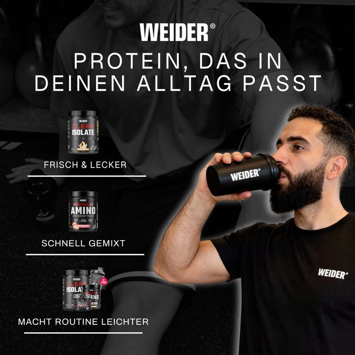 Weider ad. Angle: Everything for muscle building in one bundle