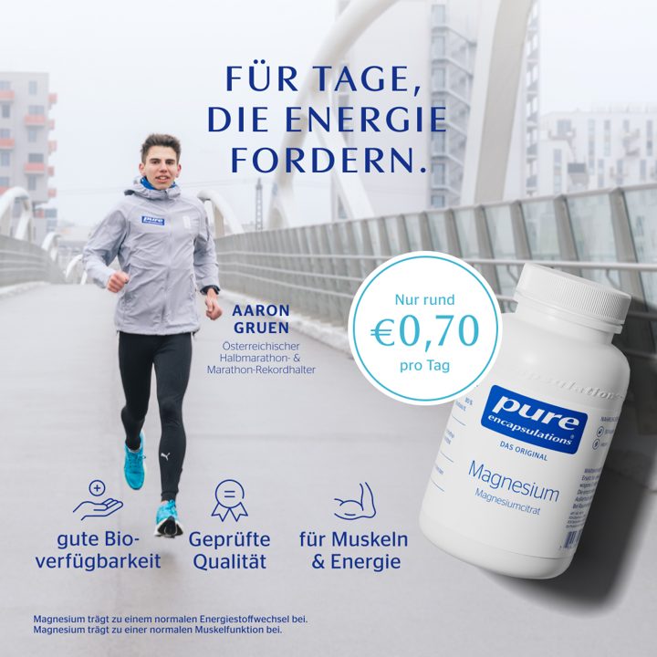 Pure Encapsulations ad. Angle: For days that demand energy