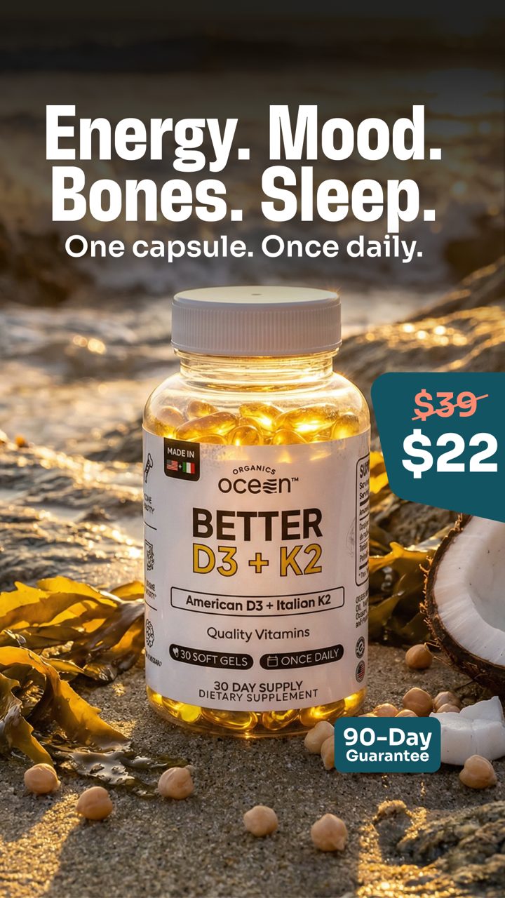 Organics Ocean ad. Angle: You've been lied to about vitamin D