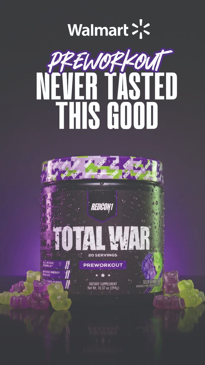 Redcon1 ad. Angle: Bring more energy, with a candy flavour