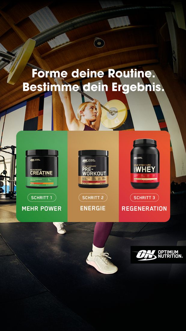 Optimum Nutrition ad. Angle: Progress happens outside the gym too