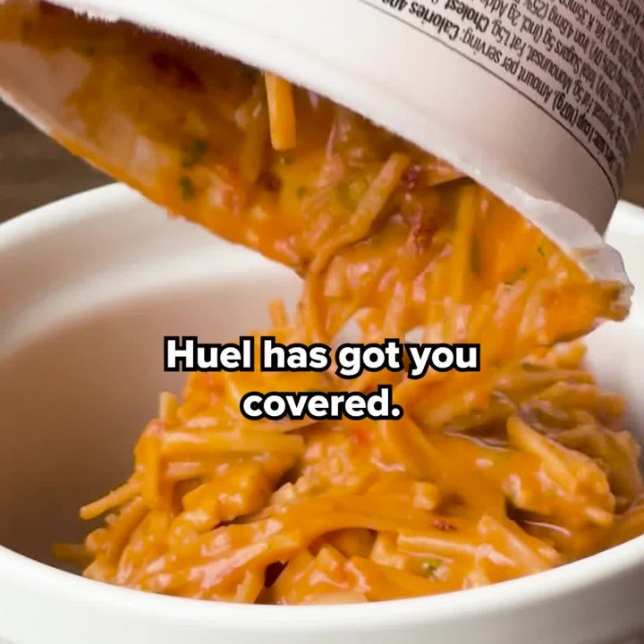 Huel ad. Angle: Do not change your life, just change lunch