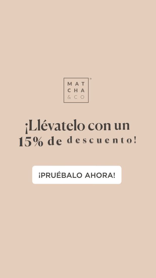 Matcha & CO ad. Angle: After X months, the specific complaint is gone