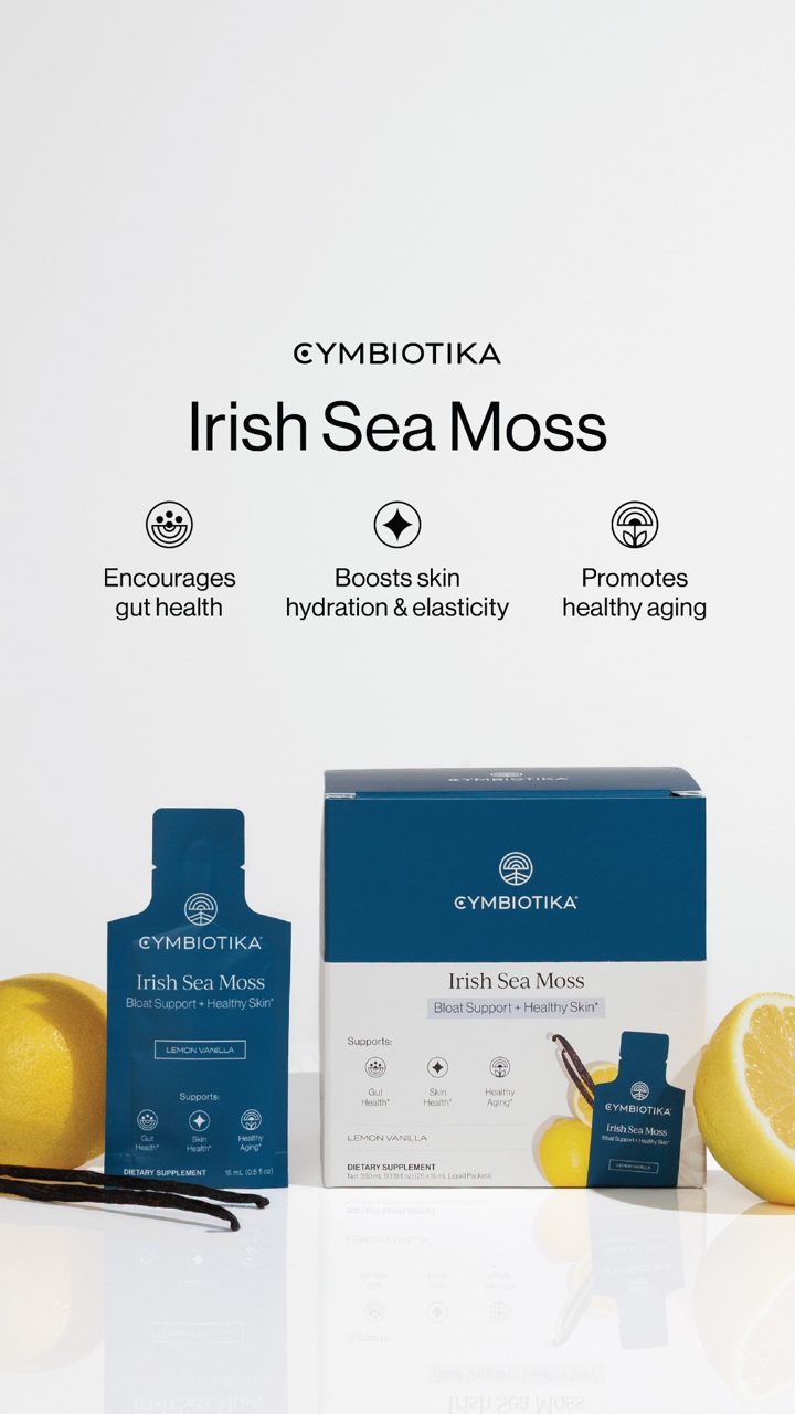 Cymbiotika ad. Angle: Daily wellness starts with digestion