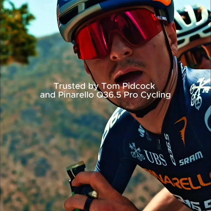 Amacx ad. Angle: Tom Pidcock and his pro team all chose this fuel