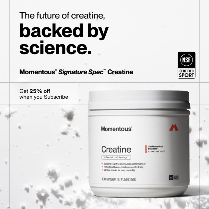 Momentous ad. Angle: A purity standard stricter than anything on the market
