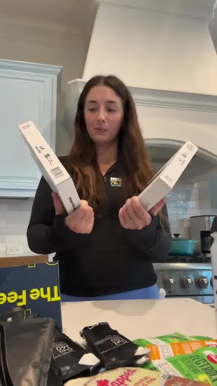 The Feed ad. Angle: Marathon training season: a full nutrition restock unboxing