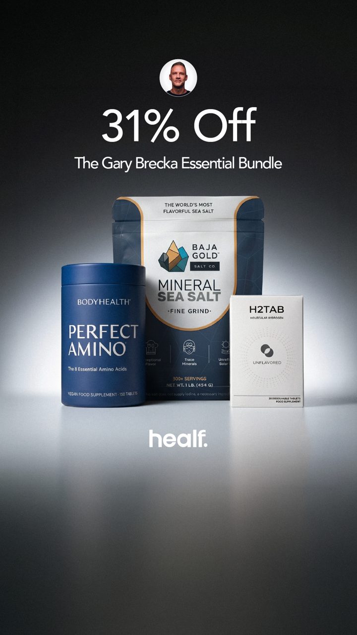 Healf ad. Angle: The exact daily protocol a famous wellness figure uses