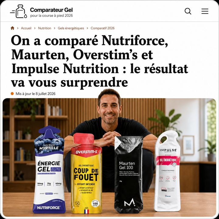 Running & Trail ad. Angle: Is Maurten really the best gel? Head-to-head comparison