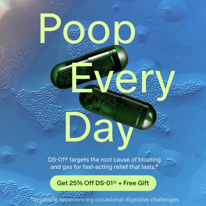 Seed ad. Angle: Bloat less, feel better, poop every day