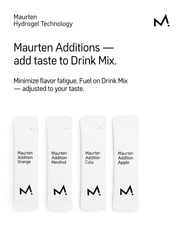 Maurten ad. Angle: Flavour fatigue leads to under-fuelling