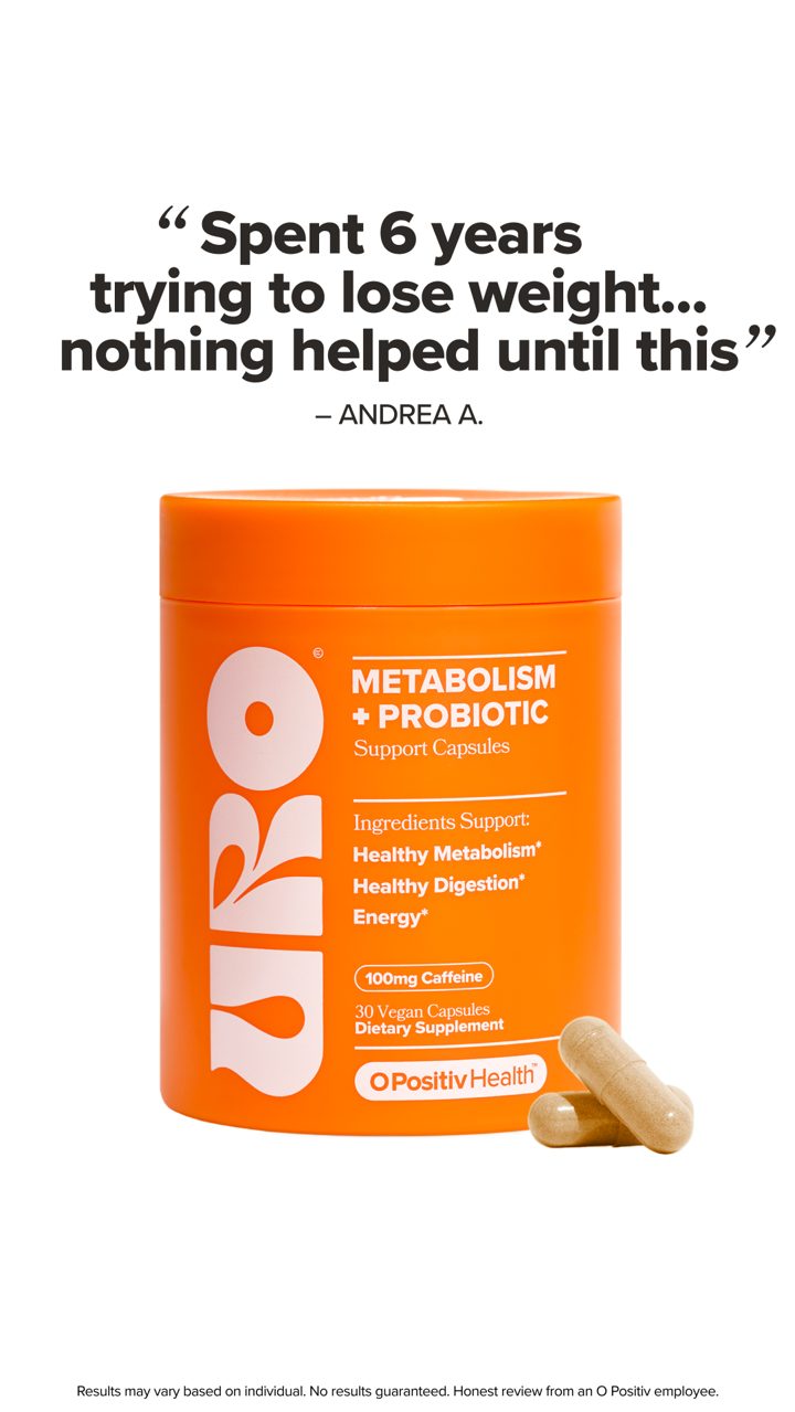 O Positiv ad. Angle: "Six years trying to lose weight; nothing helped until this"