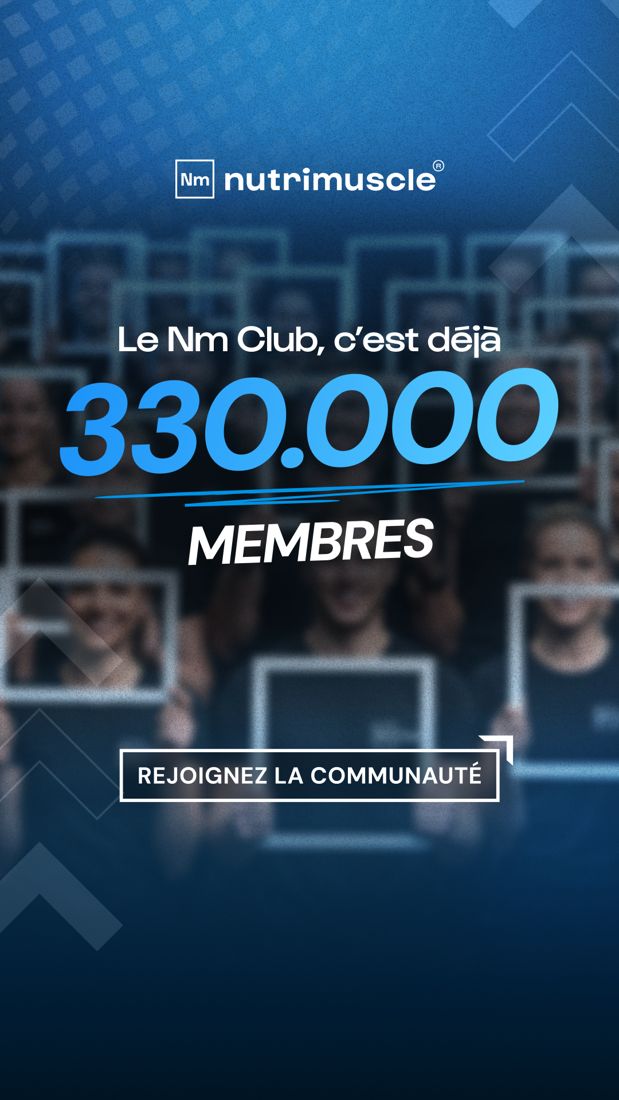 Nutrimuscle ad. Angle: Sell the loyalty club with its member count