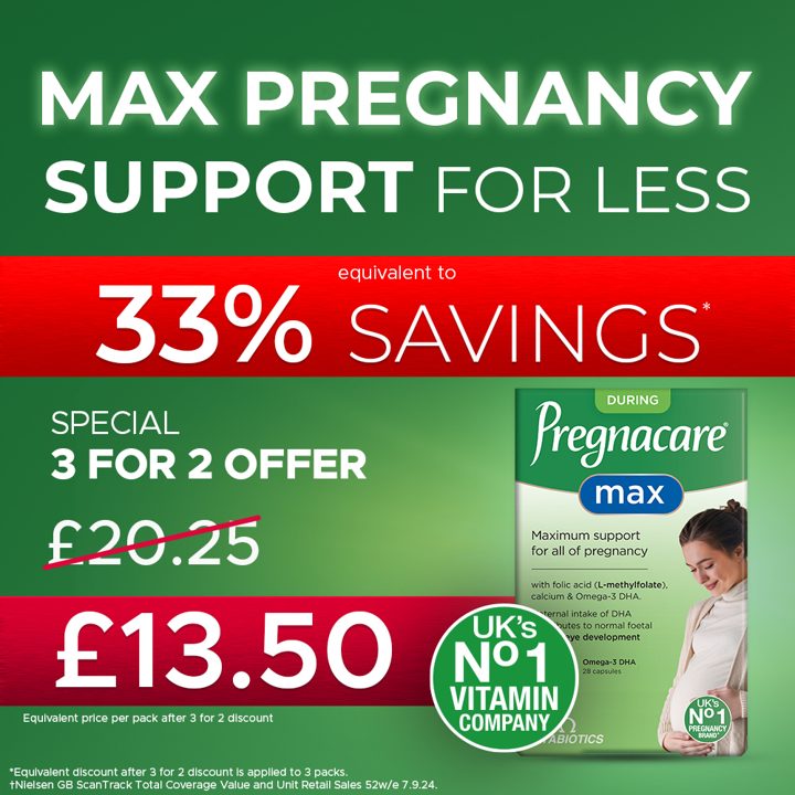 Vitabiotics ad. Angle: Maximum pregnancy support for less