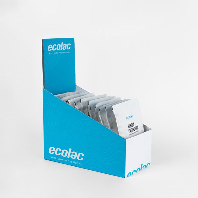 Ecolac ad. Angle: Catalogue: energy gel box 15×80 g