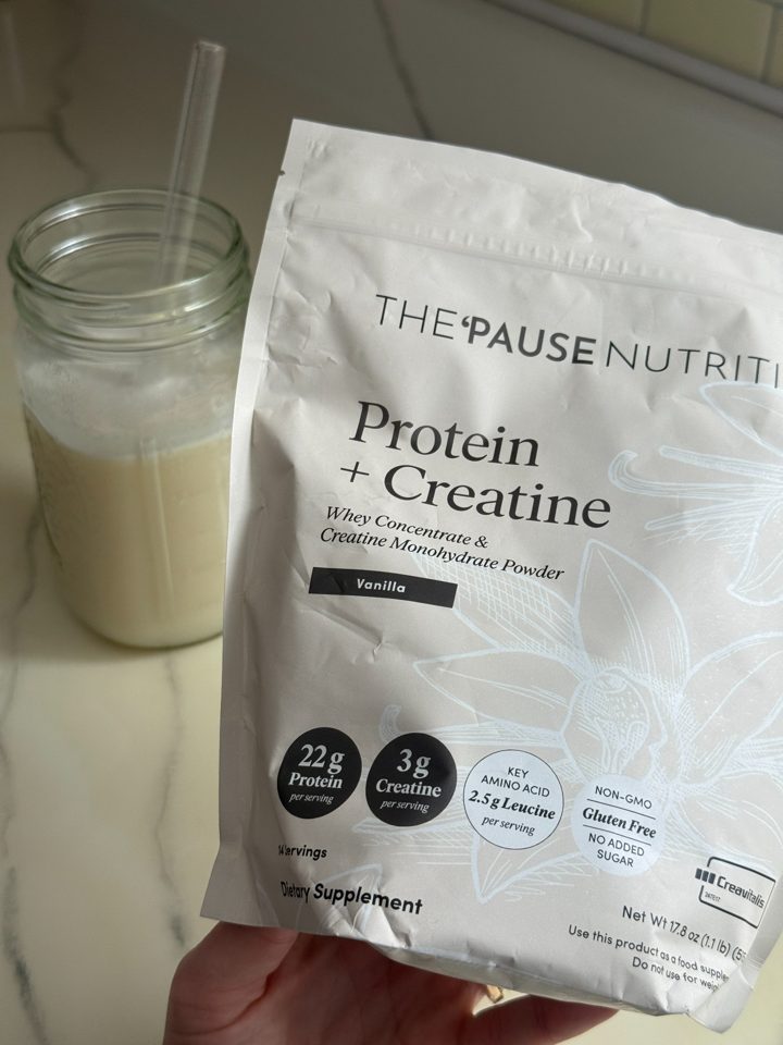 The Pause Life ad. Angle: A menopause doctor built the protein + creatine she could not find