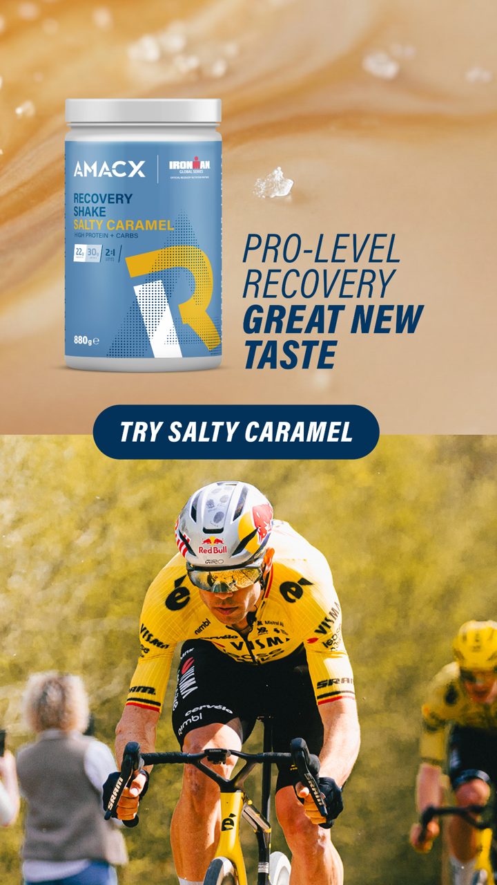 Amacx ad. Angle: New flavour: recover for what comes next