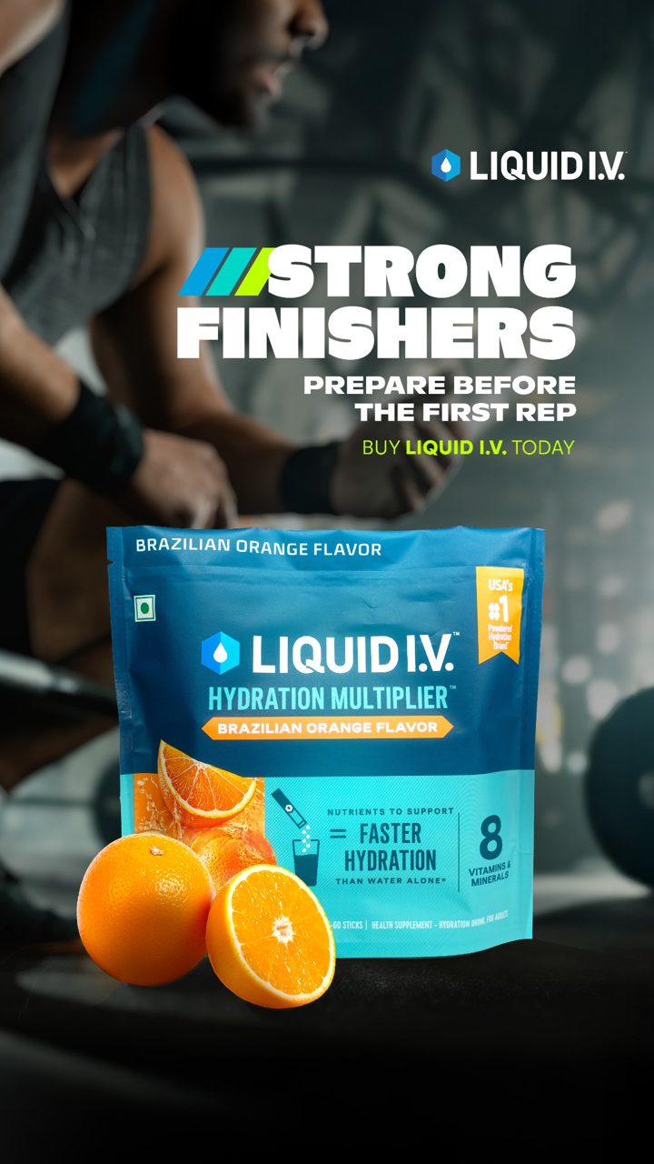 Liquid I.V. ad. Angle: Stop hitting the wall mid-set