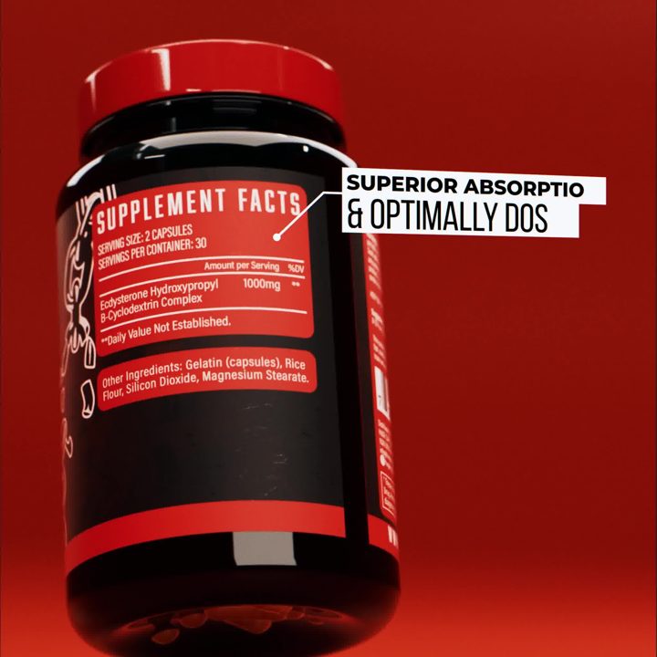 Huge Supplements ad. Angle: Superior absorption, optimal dose