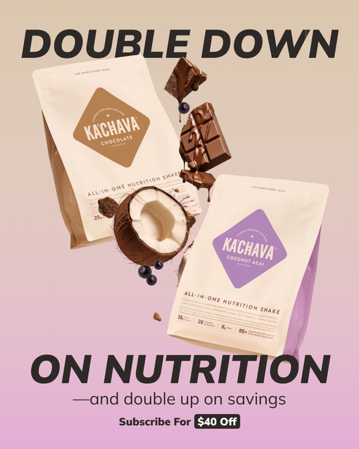 Ka'Chava ad. Angle: Save $40 when you subscribe to 2+ bags