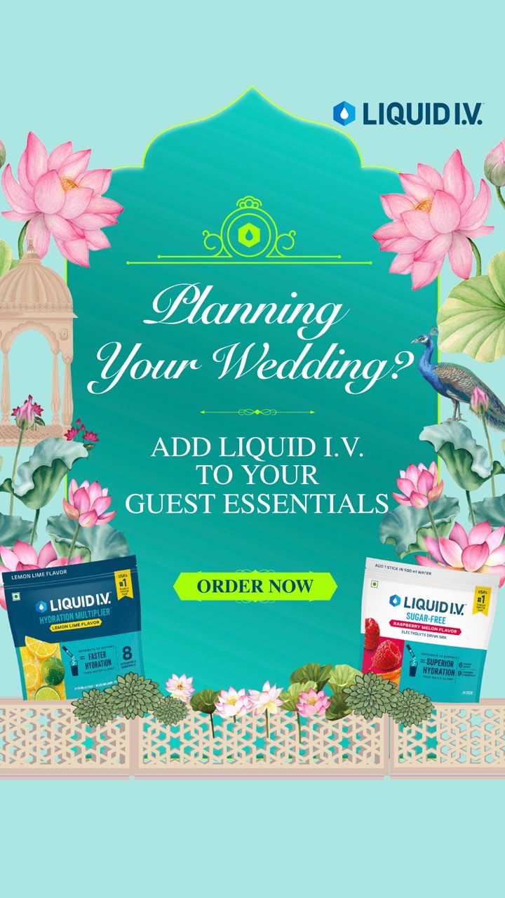 Liquid I.V. ad. Angle: Plan your wedding with hydration