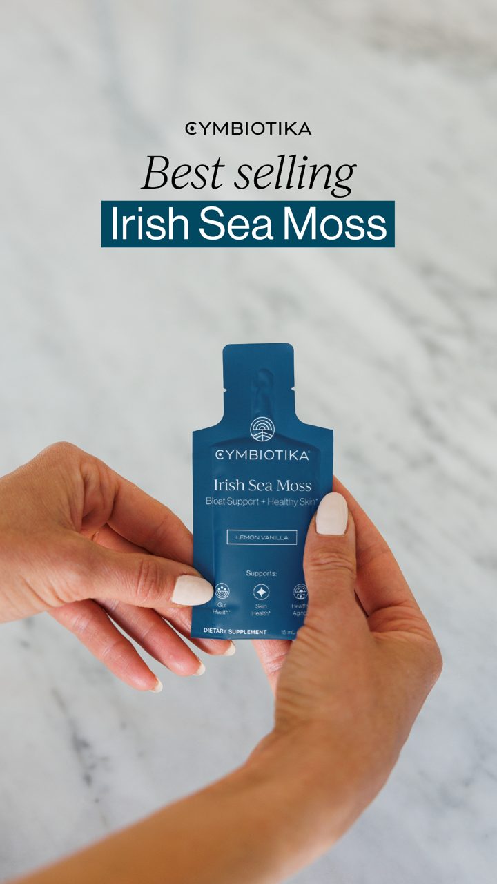 Cymbiotika ad. Angle: Our best-selling sea moss