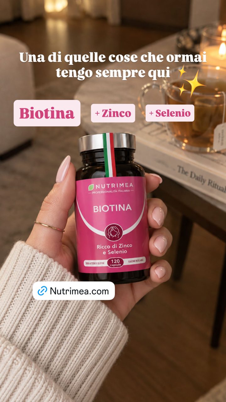 Nutrimea ad. Angle: Stronger hair, nails and glowing skin