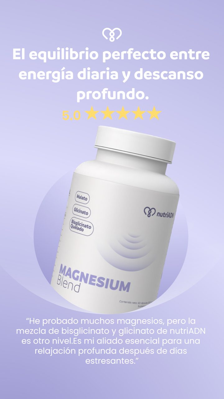 nutriADN ad. Angle: Energy by day, deep sleep by night, in one capsule