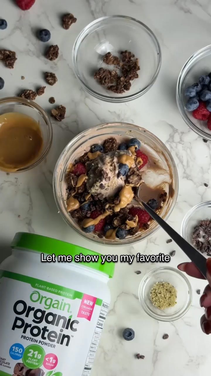Orgain ad. Angle: An easy protein upgrade for breakfast