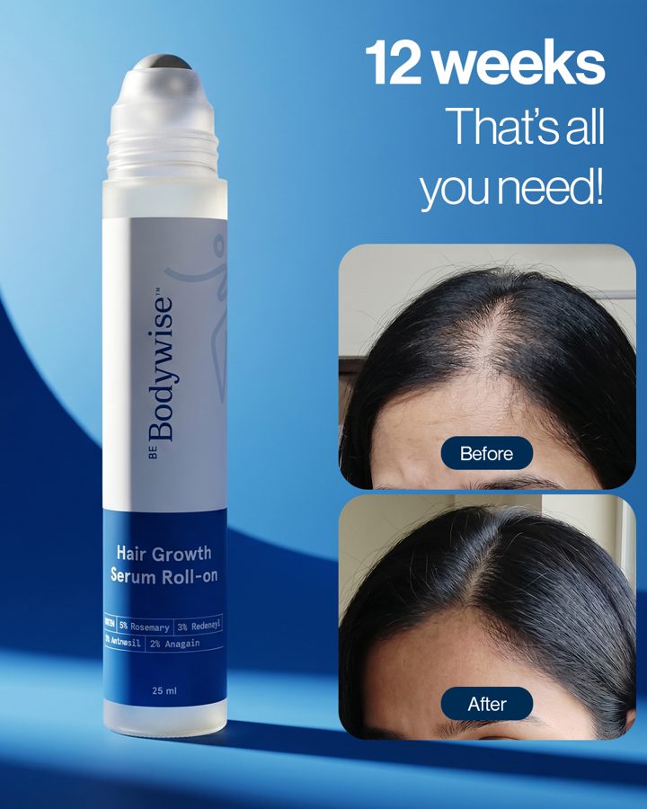 Be Bodywise ad. Angle: Faster hair growth