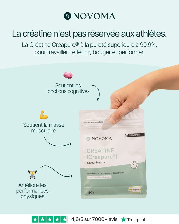 Novoma ad. Angle: Creatine isn't just for athletes